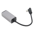 thumbnail image 1 of Convertidor de Tipo C A RJ45, Buena Disipación de Calor USB C ETHERNET Adaptador Estable Señal de aluminio concha de Aleación de aluminio 10Mbps 100Mbps para teléfonos para, 1 of 7