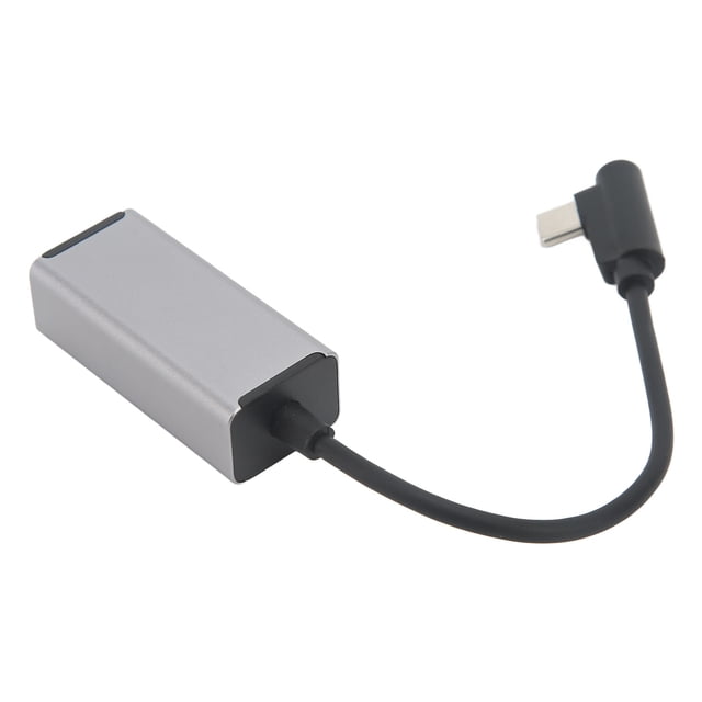 Convertidor de Tipo C A RJ45, Buena Disipación de Calor USB C ETHERNET Adaptador Estable Señal de aluminio concha de Aleación de aluminio 10Mbps 100Mbps para teléfonos para