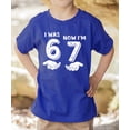 thumbnail image 3 of I was 6 Now I'm 7 Birthday Shirt for Kids Distressed Six Seven Hands Unisex Party Tee Vintage Royal Shirt Youth Medium, 3 of 5