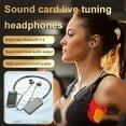 thumbnail image 2 of Wireless Sound Card Live Streaming Earphones, Wireless Sound Card Live Broadcasting and Audio Editing Earphones,Waterproof Neckband Bluetooth Headphones with Display,Live Streaming Earphones (Orange), 2 of 8