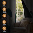 thumbnail image 2 of Tchckioa Botanical Blackout Curtains for Living Room,Thermal Insulated Grommet Window Drapes,52x63 Inch,2 Panels, 2 of 8