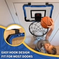 thumbnail image 4 of Indoor Basketball Hoop for Kids, Over The Door Basketball Hoops, Mini Hoop with Scoreboard & 3 Balls, Basketball Toys Gifts for 5 6 7 8 9 10 11 12 Year Old Boys Girls Teens, 4 of 9