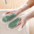 thumbnail image 4 of Silicone Dishwashing Gloves, Pet Grooming Rubber Scrubbing for Dishes, Sponge Wash Cleaning with Scrubbers Harlik, 4 of 8