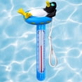 thumbnail image 2 of Swimline Relaxing Penguin Floating Swimming Pool Thermometer with Cord 8.5" - Blue/White, 2 of 4