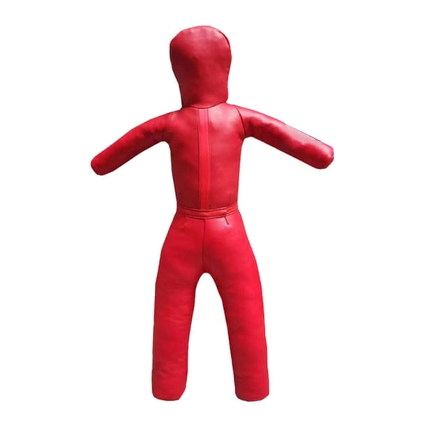 Muñeco de lucha infantil de 110 cm de altura, sin relleno, dispositivo de entrenamiento multiusos. Rojo