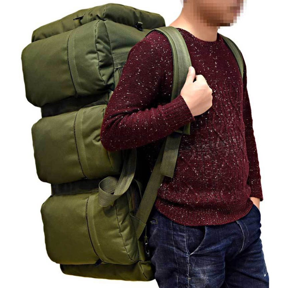 90L Waterproof Hiking Backpack Large Capacity Packable Shoulder