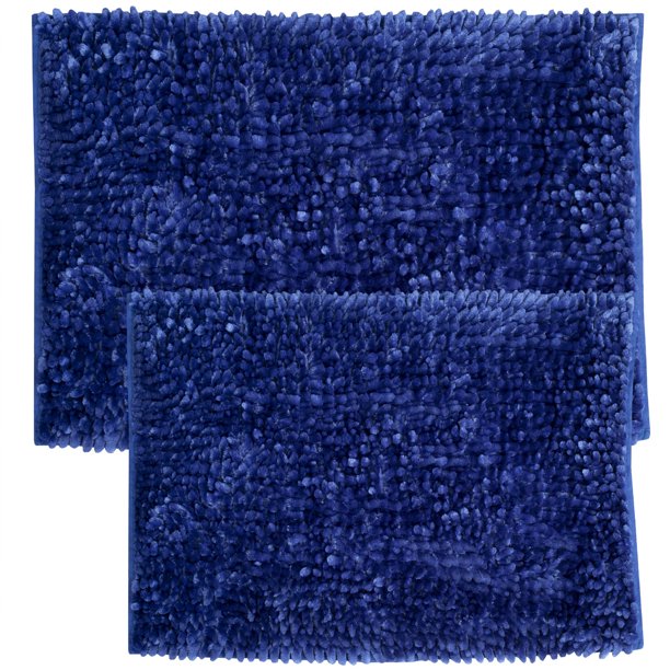 2 Piece Butter Chenille Bathroom Rug Set