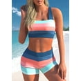thumbnail image 6 of 2023 Women High Waist Tankini Summer New Design Printing Swimwear Swimsuit Bikini Bathing Suit Two Piece Set Beach Weart XS-8XL, 6 of 7