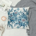 thumbnail image 2 of ONETECH Grandmillennial Home Decor, Blue Floral Pillow Cover for Decorative Aesthetic Pillows, 2 of 5