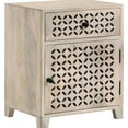 thumbnail image 2 of Whitewashed mango wood cabinet | Fits well in both modern and beachy settings | Enhances room aesthetics and storage, 2 of 6