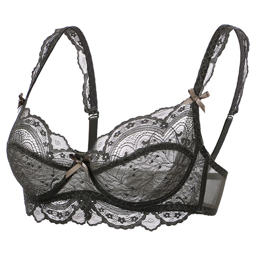 Buy Transparent Big Size Bra 34 36 38 40 42 44 46 B C D Cup Brand How Out  lace Intimates Push up Bra Ladies Lingerie C306 Black Cup Size C Bands Size  44 at