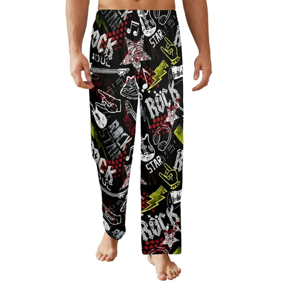 Men's Sleeping Pajama Pants – Rock-Star - Men's Pajamas - M