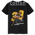 thumbnail image 2 of Camiseta de algodón negra de verano de manga corta con estampado de Stephen Curry para niños, camisetas deportivas para niños y niñas, ropa adecuada para fanáticos, 2 of 5