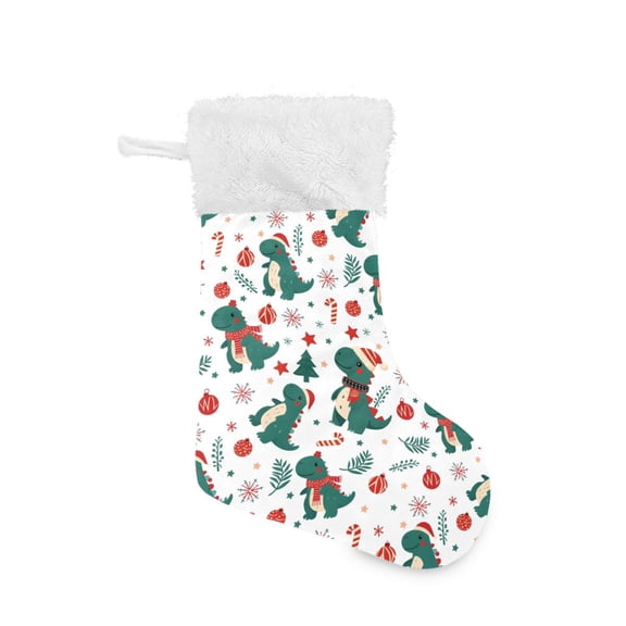 Dinosaur Christmas Christmas Stockings 17.71" Christmas Tree Decoration Fireplace Party Decoration