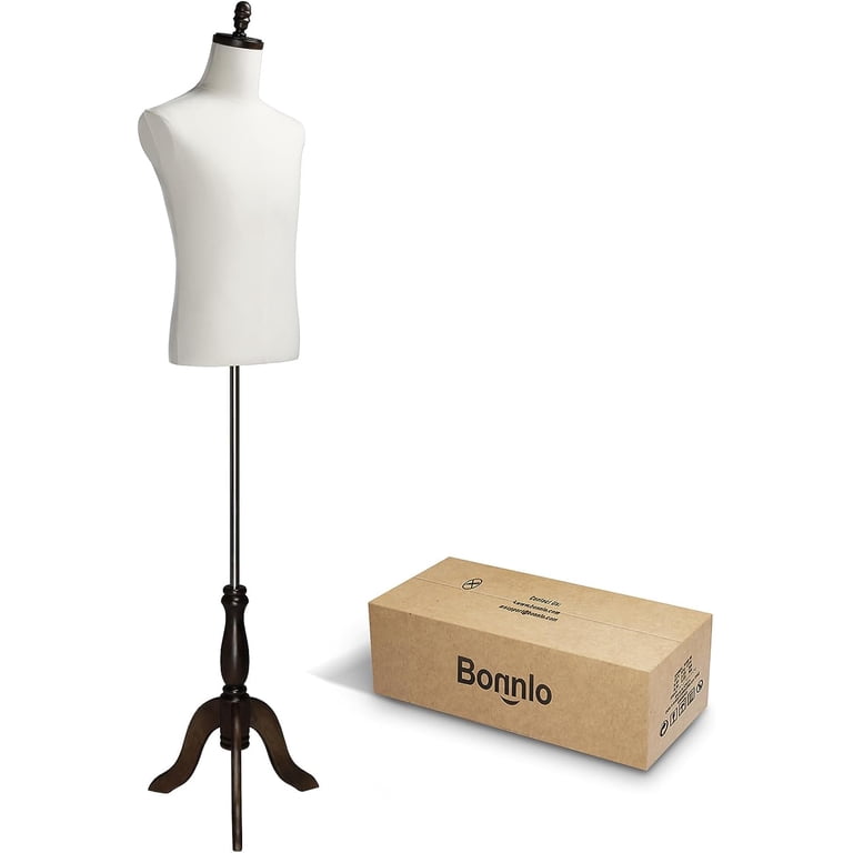 Manichino Sartoriale Regolabile 1/4 1/3 1/2 | Mini Dummy Da Sarto Per Abbigliamento E Vetrine | Base Rotonda Smontabile | Accessorio Didattico