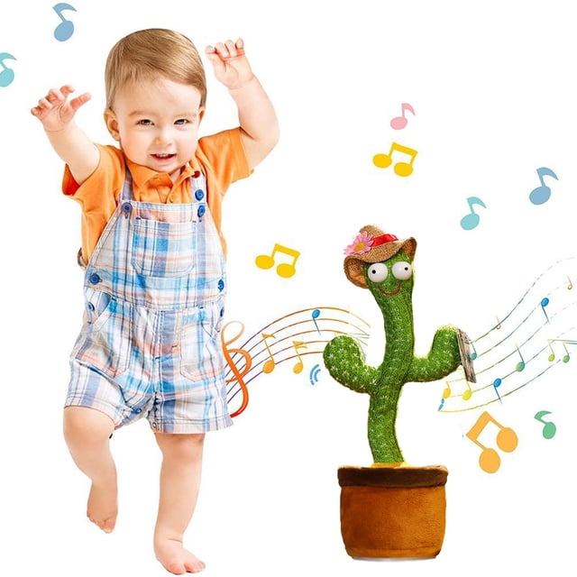 Muñeco Electrónico De Cactus Que Canta Y Baila, Figuras De Acción De Juguete De Felpa De Cactus Para Decoración Del Hogar Para Niños Que Juegan Guardurnaity HA034989-00