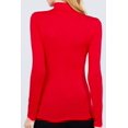 thumbnail image 3 of MOA COLLECTION Women's Rayon Spandex Turtle Neck Top Classic Long Sleeve, 3 of 3