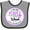 Heather and Black, variant on Inktastic I Wear Purple for my Mom- Lupus Awareness Boys or Girls Baby Bib