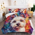 thumbnail image 5 of 3 Pieces Duvet Cover Set West Highland White Terrier Dog 3D Print Bedding 1 Duvet Cover 2 Pillowcases Natural Animals Comforter Sets Soft Breathable for Boys Girls Children ydHon1, 5 of 5
