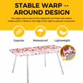 thumbnail image 4 of Red Valentine's Day Table Cloths for 8 Foot Rectangle Tables, Love Heart Modern Art Watercolor Patio Waterproof Elastic Fitted Tablecloths, Washable Rectangular Table Cover for Camping, 4 of 8
