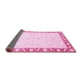 thumbnail image 2 of Ahgly Company Indoor Square Abstract Pink Modern Area Rugs, 5' Square, 2 of 4