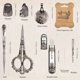 thumbnail image 2 of Kit de tijeras de bordar TalerLuv-Tailor Love de estilo victoriano, 2 of 6