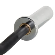 XMARK 4' EZ Curl Bar for 2 Olympic Weights, Chrome with Black Manganese Phosphate Shaft, 28 mm Grip