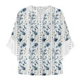 thumbnail image 5 of Blouses for women dressy casual Polyester Soft Clothing M Blue womens blouses, 5 of 5