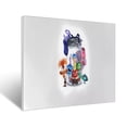thumbnail image 2 of Saiise inside out 2 Frameless Canvas Wall Art - Contemporary Abstract Artwork for Home, Office & Living Room - Easy to Hang, Vibrant Colors, Ideal Gift Idea- 12"x16", 2 of 7