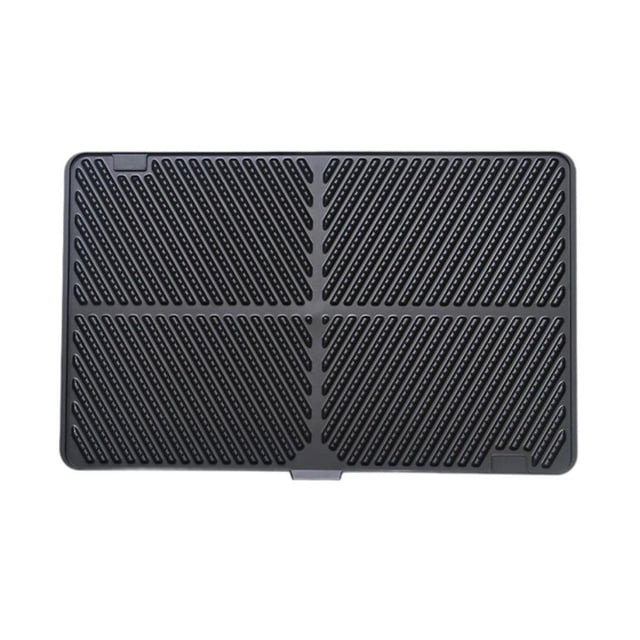 Mat de arena para gatos almohadilla de pie de página ligero para gatos interiores dormitorio de sala de estar negro