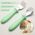 thumbnail image 7 of 12 Pieces Toddler Utensils, Toddler Forks and Spoons, Kids Silverware Set with Plastic Handle Stainless Steel Silverware, Dishwasher Safe, 7 of 7