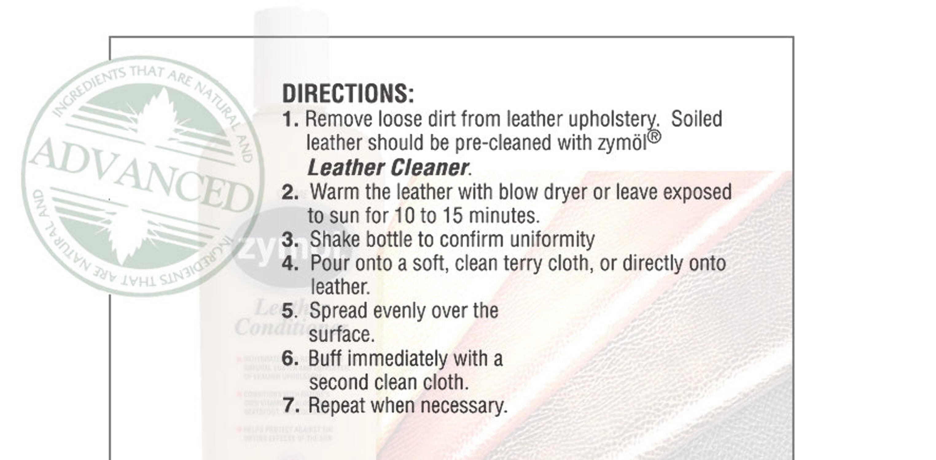 Zymol Leather Conditioner for Car & Home 8 fl. oz.