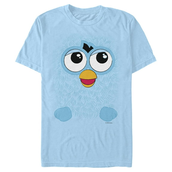 Men's Furby Blue Furby  Graphic Tee Light Blue Medium