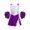 Purple, variant on YIZYIF Girls Cheerleading Outfit Dance Suit Sleeveless Shiny Sequins Dress with Shorts Pompoms Set