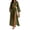 Army Green, variant on Womens Matching Sets Summer 2 Piece Beach Vacation Outfits Long Sleeve Crop Top High Slit Maxi Skirt Set Resort Wear
