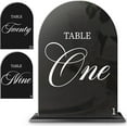 thumbnail image 2 of HWZWT Black and white table numbers for wedding reception wedding table numbers with extra thick support our wedding table numbers are made of acrylic piece table number labels, 2 of 6