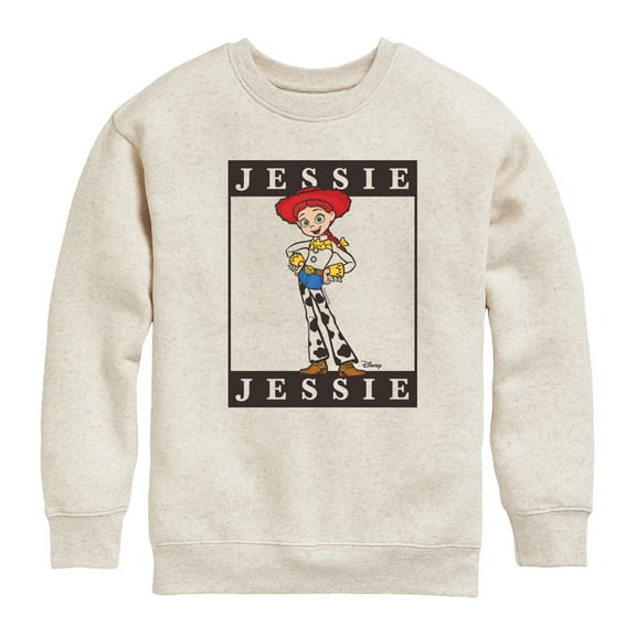 Toy Story 4 - Type Block Jessie - Toddler & Youth Crewneck Fleece Sweatshirt