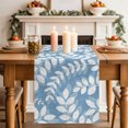 thumbnail image 2 of Table Runners 70 Inches Long Dress Scarves, Sky Blue Leaves Farmhouse Coffee/Dining/Kitchen Table Decor, Holiday Table Runner, Farmhouse Botanical Branch Vintage Boho Leaf 13x70 Inch, 2 of 9