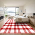 thumbnail image 3 of ODIKA 5'x7' Machine Washable Non-Slip Area Rug, Farmhouse Red High Traffic Rug with Pad, Red, 1052301, 3 of 8