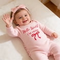 thumbnail image 6 of Akiihool Baby and Toddler Matching Outfits Baby Girls Custom Newborn Infant Bodysuit with Name Customized Coming Home Outfit Shower Gift (Red,Newborn), 6 of 9