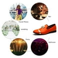 thumbnail image 4 of Loafers Men Luxury Wedding Dress Shoes Orange Fashion Party Shoes for Men, Orange-02, 13 US, 4 of 5