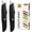 Black, variant on DIYSELF 2Pack Utility Knife Box Cutter Retractable Blade Heavy Duty(Silver)