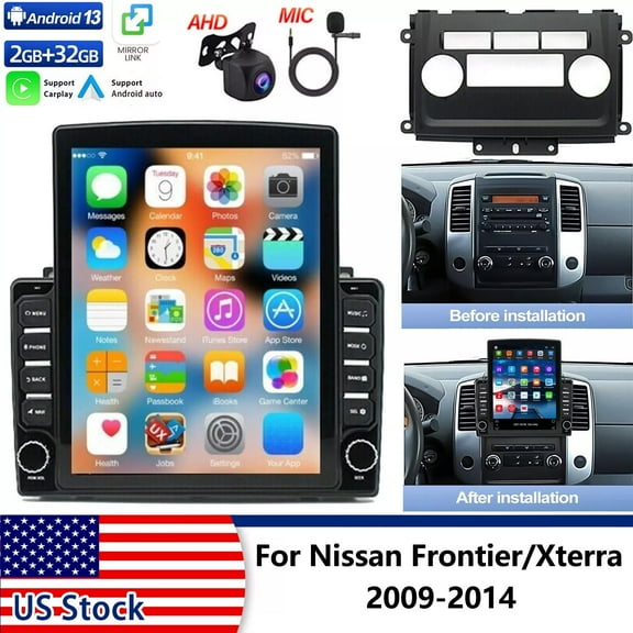 Gsuatey Android 13 Car Stereo Radio for Nissan Frontier 2009-2014,for Nissan Xterra 2009-2014 w/Carplay Android Auto Double Din, 9.7" Car Play Screen Receiver w/GPS Navigation Bluetooth