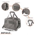 thumbnail image 2 of Bolsas transportadoras para perros y gatos, bolsa de salida transpirable para mascotas, suministros para mascotas (gris catiónico), 2 of 7