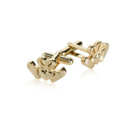 Cuff-Daddy Claddagh Cufflinks in Gold