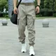 thumbnail image 2 of Pantalones cargo holgados y largos informales para hombre, estilo coreano, de algodón, anchos, rectos, holgados, de camuflaje, ropa de calle, poliéster, oferta, 2 of 4