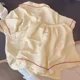 thumbnail image 4 of Nube de algodón, novedad de verano, estilo, ropa de dormir para mujer, pantalones cortos con cuello de manga corta, conjunto de ropa para el hogar para chica dulce, Material fino, 4 of 5