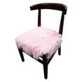 thumbnail image 2 of HomeRoots 488575 33 x 21 x 23 in. Blush Faux Fur & Dark Brown Solid Color Side Chair, 2 of 5