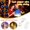 thumbnail image 2 of Yunuuuoa LED Copper Wire String Lights with Battery Box, Flexible Decorative Fairy Lights for Wedding Christmas Party Home Decor, 30 Mini Lights, 3M Silver Wire, On/Off Switch, CR2032 Included, 2 of 2
