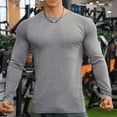 thumbnail image 3 of Long Sleeve Shirts for Men Athletic Workout Shirts Breathable Stretch Gym Running Activewear, 3 of 7